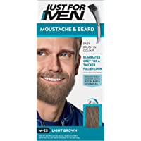 Just For Men - Tinte de barba y bigote para hombre- color bronceado (M25)- 1- paquete